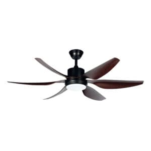 Quạt trần đèn 6 cánh Nhựa ABS Vân gỗ – FQT15DWL