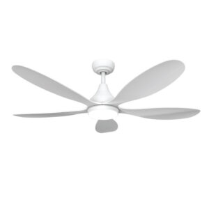 Quạt trần đèn 5 cánh Nhựa ABS Trắng/Đen – 132cm FQT03BLL
